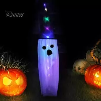 Подвеска в виде привидения на Хэллоуин, висячие ветроуказатели с подсветкой, шляпа ведьмы, которую легко повесить на Хэллоуин, украшение для двора, патио, помещения A