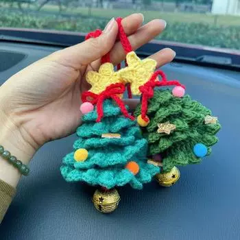 Подвеска в виде растения для автомобиля, украшение для автомобиля, подвеска для зеркала заднего вида внутри автомобиля, креативные шерстяные аксессуары, подвеска для зеркала заднего вида автомобиля