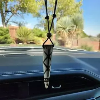 Подвеска в виде рогов оленя, защитная связка, руна викингов, регулируемый шнур, винтажный стиль, ручная работа, ожерелье с подвеской в виде оленя, сила, гармония, ключица, ожерелье 1pc