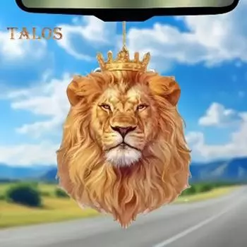 Подвеска в виде рождественского лося с ремешком, легко вешается, уникальный 2D-дизайн, подвеска в виде зеркала заднего вида автомобиля, рождественская елка N