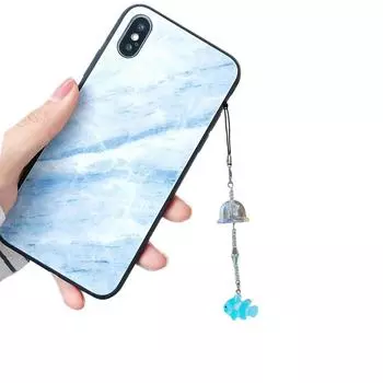 Подвеска в виде рыбы коис, ремешок для телефона, подвеска в виде медузы, брелок для телефона, акриловый брелок для ключей, украшение на сумку, ювелирные изделия коричневый