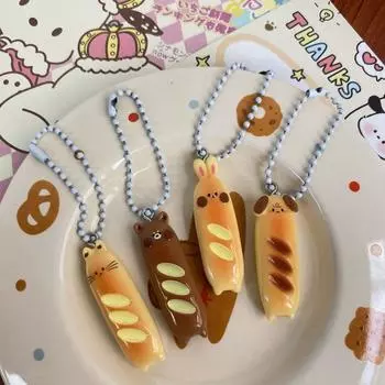 Подвеска в виде щенка в виде собачьего хлеба, котенка, сумки, подвесной забавный французский хлеб, медведь, брелок для детей Style B
