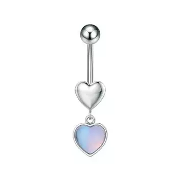 Подвеска в виде сердца с бантом для пупка, кольцо для женщин и девочек, пирсинг пупка, ювелирные изделия, аксессуары, сексуальное нежное кольцо для пупка, подарки