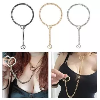 Подвеска в виде сердца с уплотнительным кольцом, скользящая цепочка, удобные уплотнительные кольца, ожерелье, аксессуар, модная подвеска в виде сердца, шейная цепочка, подвеска серебряный