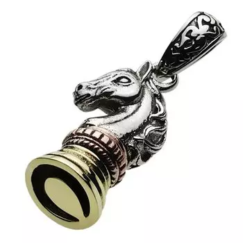 Подвеска в виде шахматной фигуры рыцаря fp0537 [Figmart] [Серебряный аксессуар]