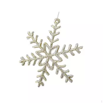 Подвеска в виде снежинки на рождественскую елку, рождественский декор, рождественские украшения, украшения для