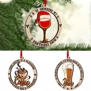 Подвеска в виде собачки на рождественскую елку, рождественское акриловое украшение, праздничный декор для дома One Size