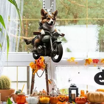 Подвеска в виде собаки для верховой езды, акриловый щенок, автомобильное зеркало заднего вида, подвесное украшение, легкое и веселое