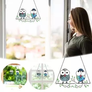 Подвеска в виде совы, подвеска в цвете совы, украшение сада, подвеска на открытом балконе