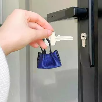 Подвеска в виде сумки из искусственной кожи, брелок в форме сумки, универсальный кошелек, брелок для ключей, модные аксессуары