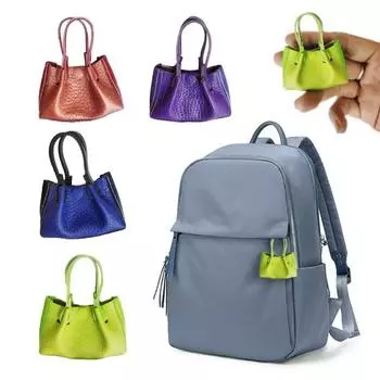 Подвеска в виде сумки из искусственной кожи, брелок в форме сумки, универсальный кошелек, брелок для ключей, модные аксессуары