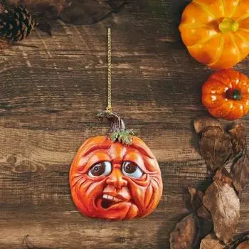 Подвеска в виде тыквы на Хэллоуин, акриловая тыквенная голова, подвесное украшение для вечеринки, зеркало заднего вида автомобиля C