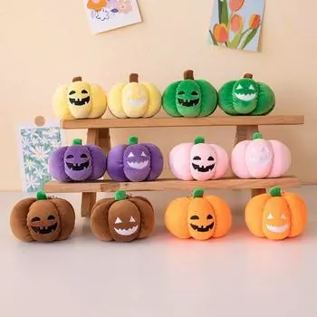 Подвеска в виде тыквы на Хэллоуин, плюшевая игрушка, милая маленькая тыквенная сумка Kechain, украшение для дома, подарок на праздник «Сладость или гадость» оранжевый