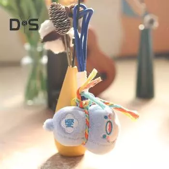 Подвеска в виде тыквы, плюшевый брелок для девочек и мальчиков, рюкзак, автомобильный кошелек, аксессуары, украшение в виде тыквы с колокольчиком, кукла-подвеска зелёный