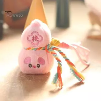 Подвеска в виде тыквы, плюшевый брелок для девочек и мальчиков, рюкзак, автомобильный кошелек, аксессуары, украшение в виде тыквы с колокольчиком, кукла-подвеска зелёный