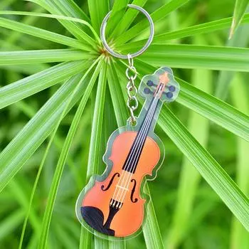 Подвеска в виде укулеле-гитары, модель виолончели, брелок для ключей, подарок любителям музыки violin