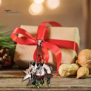 Подвеска в виде утки кряквы 2D, плоский акриловый олень, подвесное украшение, легко повесить на рождественскую елку, украшение для зеркала заднего вида автомобиля, рюкзак A