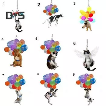 Подвеска в виде воздушного шара с собакой, подвесная креативная сумка, украшение для ключей, украшение для автомобиля