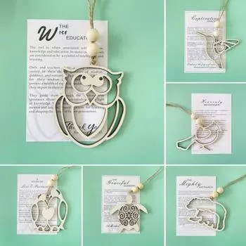 Подвеска в виде животного дружбы, деревянное украшение в виде животного сестринства с картой истории любви и Bear