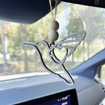 Подвеска в виде животного из дерева Yousheng, подвесное украшение в виде символа дружбы с картой истории, подвеска в форме животного в виде сестринства для женщин, лучших сестер-друзей племени Hummingbird