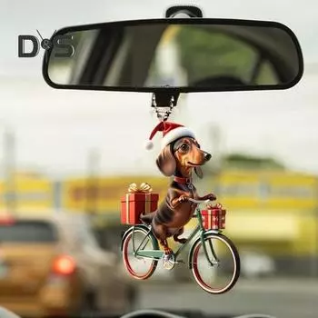 Подвеска в виде животного-кошки, подвесное украшение со шнурком, легко подвешивается, реалистично выглядит, очаровательное украшение в виде животного на зеркало заднего вида A