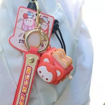 Подвеска в виде животного с люминесценцией, изысканный мультяшный брелок для сумки, аксессуары, брелок в виде тостера, подарок