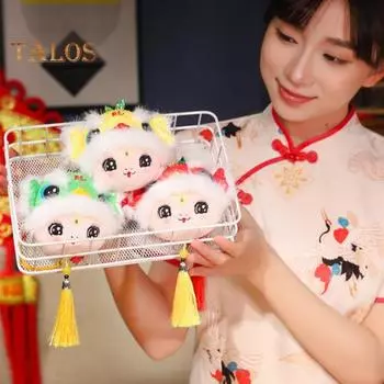 Подвеска в виде змеи, брелок-оберег в виде змеи, подвесное украшение на год змеи, сувенир, кукла-талисман для благословения, украшение для дома, автомобиля, окна красный