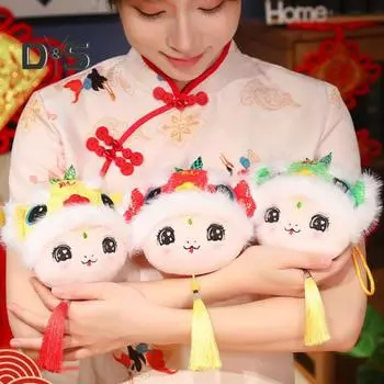 Подвеска в виде змеи, брелок-оберег в виде змеи, подвесное украшение на год змеи, сувенир, кукла-талисман для благословения, украшение для дома, автомобиля, окна красный