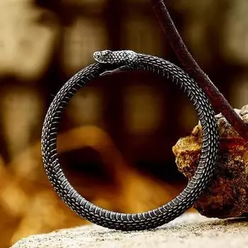 Подвеска в виде змеи из нержавеющей стали Yousheng, винтажное ожерелье в виде змеи, нержавеющая спиральная подвеска в виде змеи для готического ювелирного ожерелья A