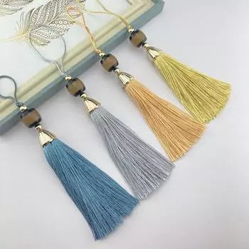 Подвеска-веер с кисточкой из нефрита в китайском стиле для антикварного украшения