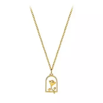 Подвеска Window Rose, французское романтическое ожерелье, цепочка на ключицу, ниша, свет, роскошь, изысканность, ощущение высокого класса