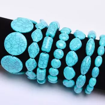 Подвески 11-25 мм россыпью аксессуары для изготовления ювелирных изделий зеленого цвета своими руками ожерелье геометрическое 7 стилей имитация бирюзы 30-5 шт. разделительные бусины уникальные Large Conical