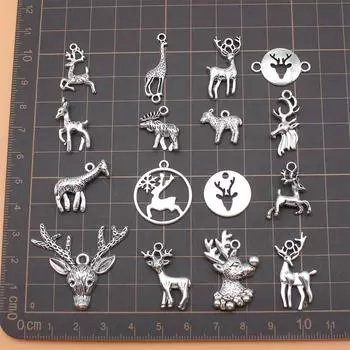 Подвески аксессуары для ювелирных изделий Жираф Лось Лось Олень Материалы «сделай сам» 16 шт./компл.