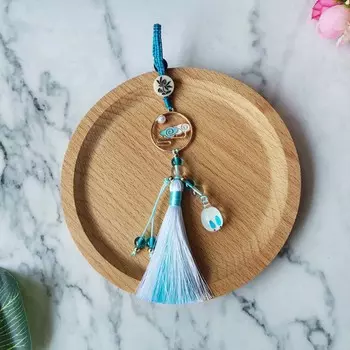 Подвески Брелок Мо Дао Цзу Ши Подвеска для машины Кисточки Украшения Чэнь Цин Лин Реквизит для косплея синий