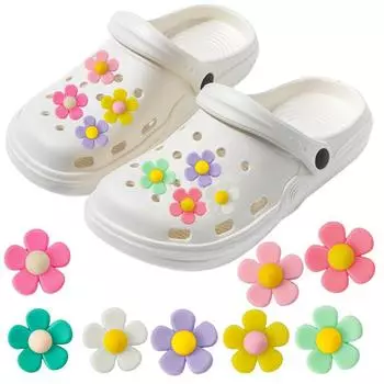 Подвески-цветы для обуви из ПВХ своими руками: Аксессуары с пряжкой Croc Hole