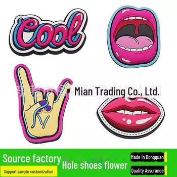 Подвески-цветы в виде туфель серии Barbie для Crocs - Мультяшные аксессуары и пряжки