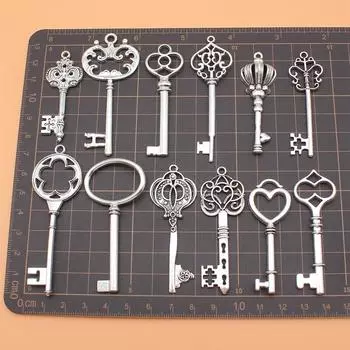 Подвески для изготовления ювелирных изделий, ключевые материалы, ручная работа, 12 шт./компл.