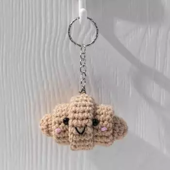 Подвески для сумочки ручной работы, брелок, кулон, мини-размер, очаровательный внешний вид, кулон, вязаный крючком, украшение для автомобильного ключа хаки