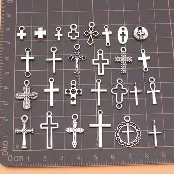 Подвески для ювелирных изделий Фурнитура для крестиков 27шт./компл.