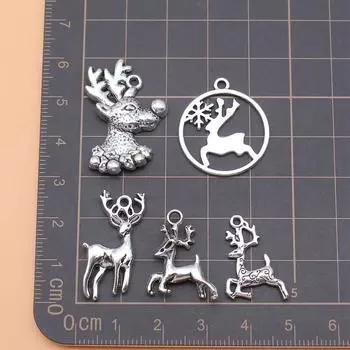 Подвески для ювелирных изделий Материалы из лося ручной работы 5 шт./компл.