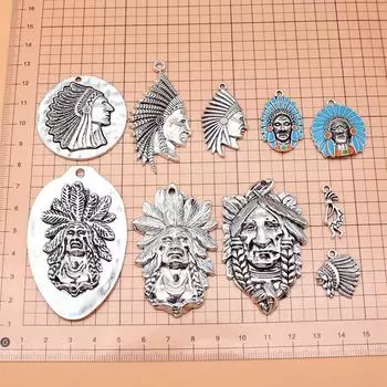 Подвески и аксессуары для ювелирных изделий, индейская подвеска для сотового телефона, сделай сам, 10 шт./компл.