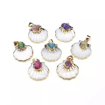 Подвески из натуральных ракушек, перламутровые ракушки, подвески для изготовления ювелирных изделий, серьги, ожерелье, аксессуары, ремесла 20x23mm