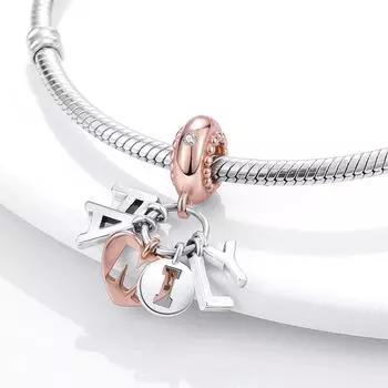 Подвески из серебра 925 пробы подходят для браслета Diy Earth Heart Tree Star Family Fatima для изготовления кулонов и ожерелья