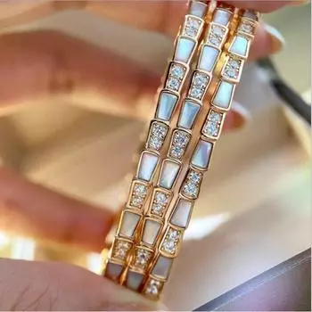 Подвески из стерлингового серебра 925 пробы, браслет-цепочка в форме сердца с Т-образной планкой, цепочка-манжета, сверкающее золото, дисковая застежка, браслет-цепочка в виде змеи, женские ювелирные изделия