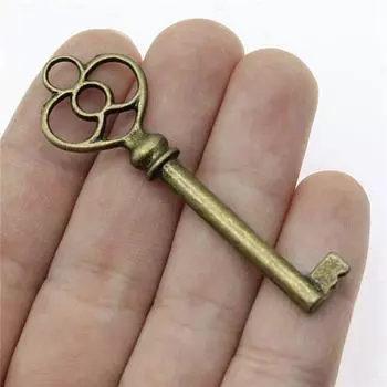 Подвески-ключи для ключей, автомобильные подвески, подарочные подвески для изготовления ювелирных изделий A14-2pcs-74mm