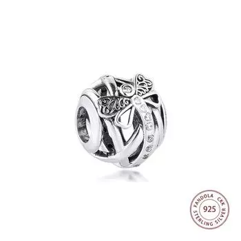 Подвески «Мечтательная стрекоза» подходят для европейских браслетов, стерлингового серебра 925 пробы, очаровательные бусины «сделай сам», для изготовления ювелирных изделий серебряный