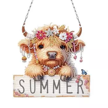 Подвески на окна с изображением мультяшных животных из страз и бриллиантов для начинающих YH57