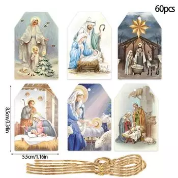 Подвески на рождественскую тематику, Подарки на вечеринку, Подвески на рождественскую елку, Декоративные элементы белый