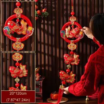 Подвески на удачу в честь китайского Нового года, подвесные украшения для праздника весны, домашняя страница Style 3