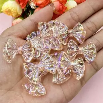 Подвески около 21,6 мм*28,4 мм с отверстием акриловые украшения изготовление ручной работы материал бабочка бусины 10 шт DIY для ожерелья серьги бусины оранжевый